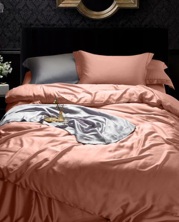 Brick Red Tencel With Cotton Lux 300TC Bedding Set