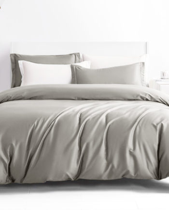 Grey Violet Royal Cotton 400TC Bedding Set