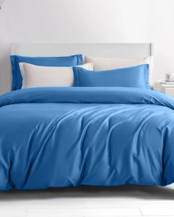 Light Blue Royal Cotton 400TC Bedding Set