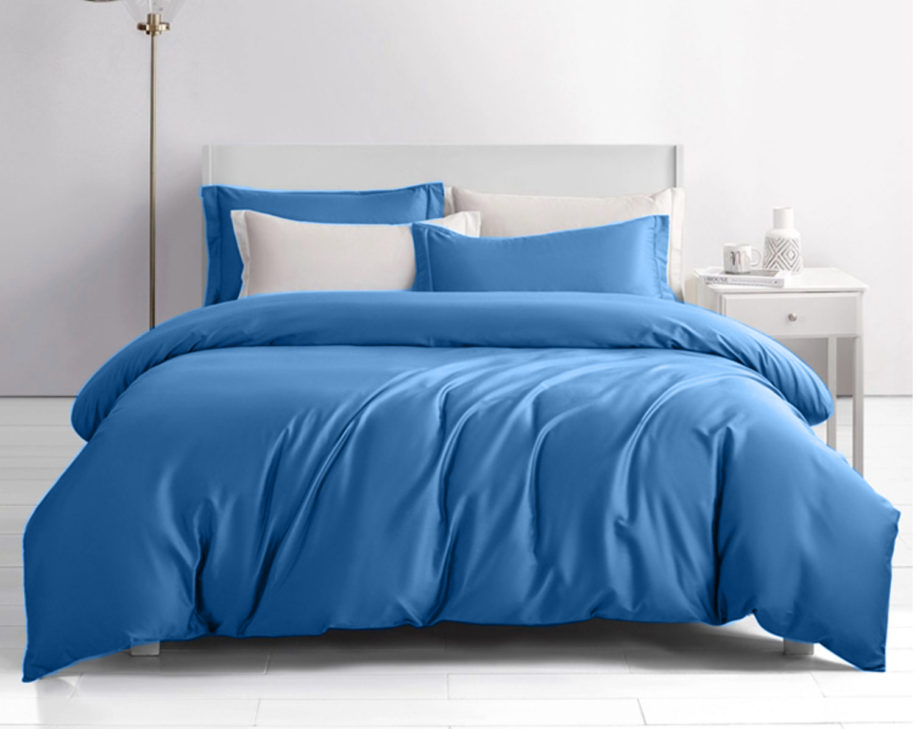 Photo 2 - Light Blue Royal Cotton 400TC Bedding Set.