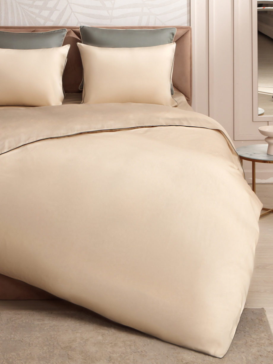 Photo 3 - Colored Tencel Lux 300TC Bedding Set With Piping.