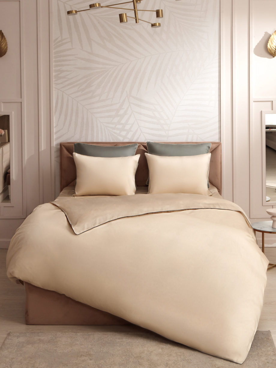 Photo 4 - Colored Tencel Lux 300TC Bedding Set With Piping.