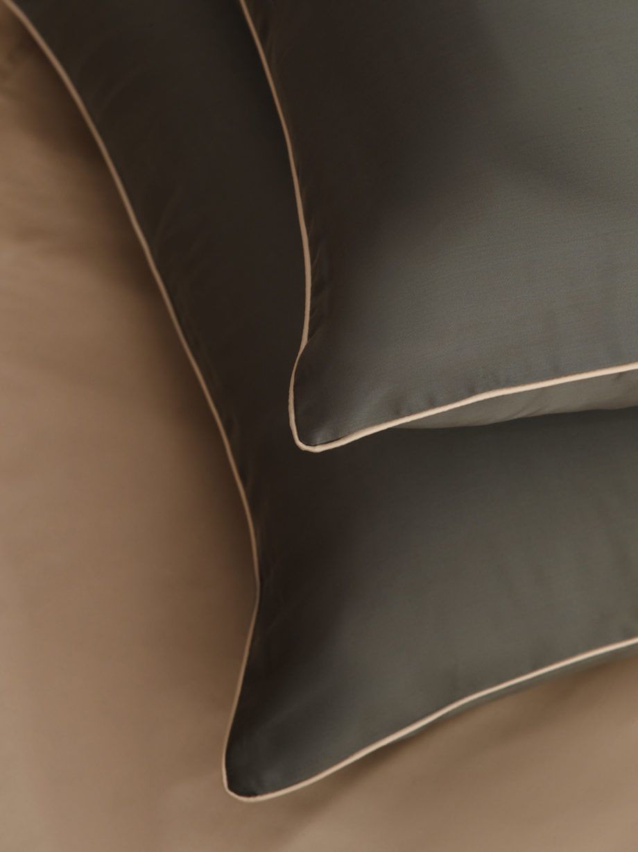 Photo 7 - Colored Tencel Lux 300TC Bedding Set With Piping.